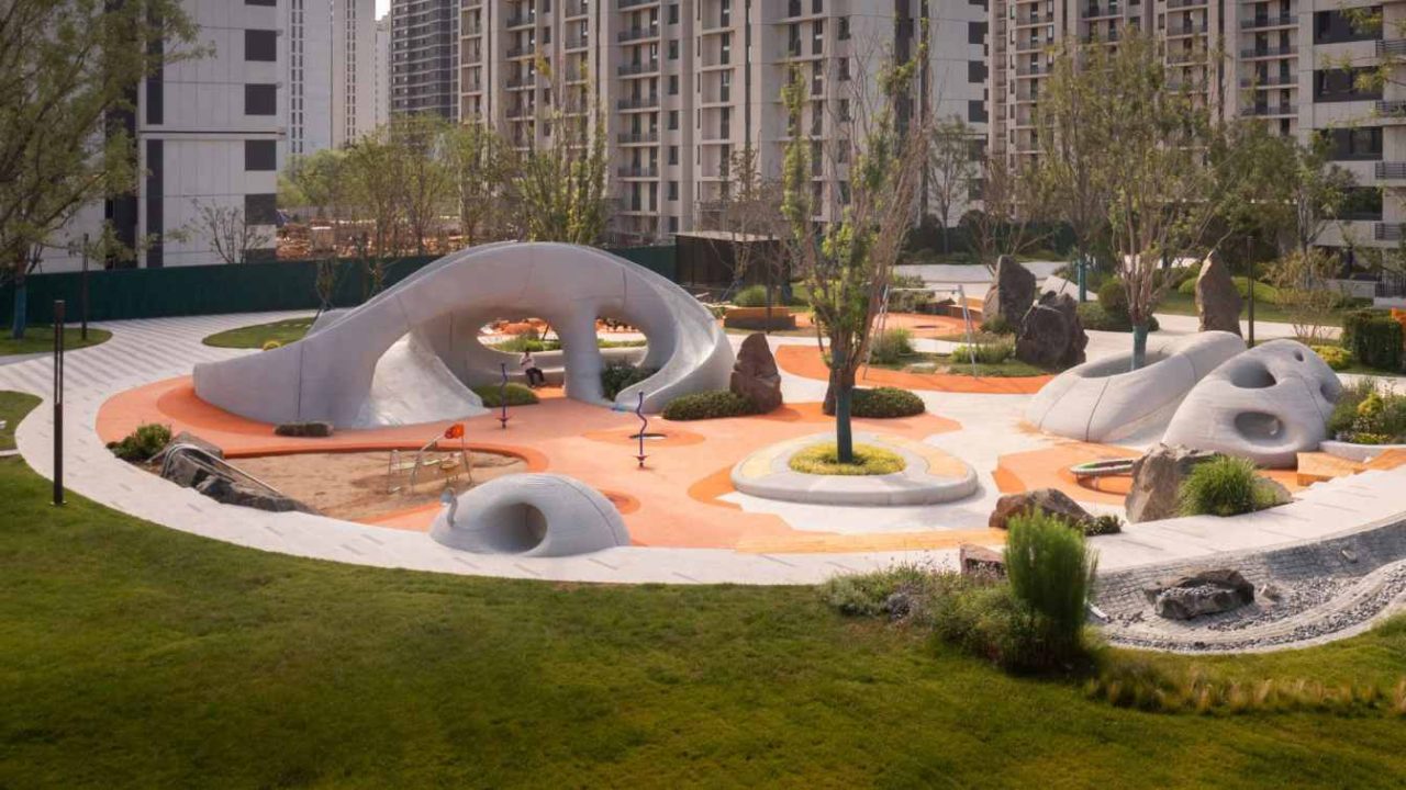 Boulder Park in Jinan Features 3D Concrete-Printed Playground