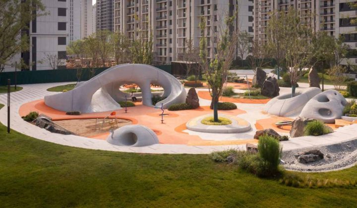 Boulder Park in Jinan Features 3D Concrete-Printed Playground
