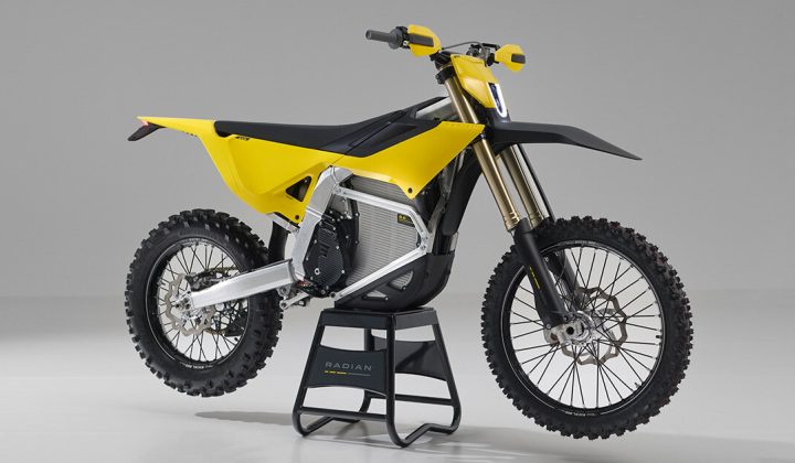 Radian Launches EXR Electric Enduro Motorcycle with Rapid Battery Swapping