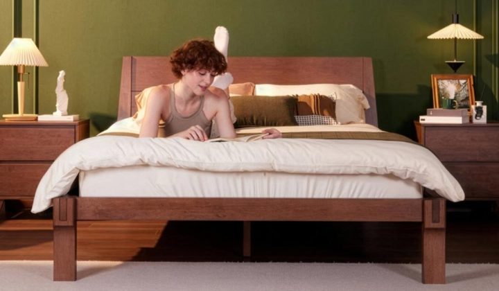 FlexiSpot Reimagines Bed Frame Design with Traditional Japanese Joinery