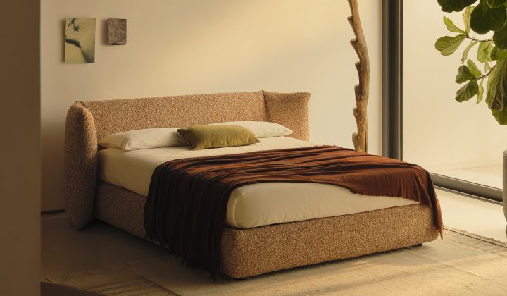 Bolzan Unveils New Bed and Headboard Designs on Dezeen Showroom