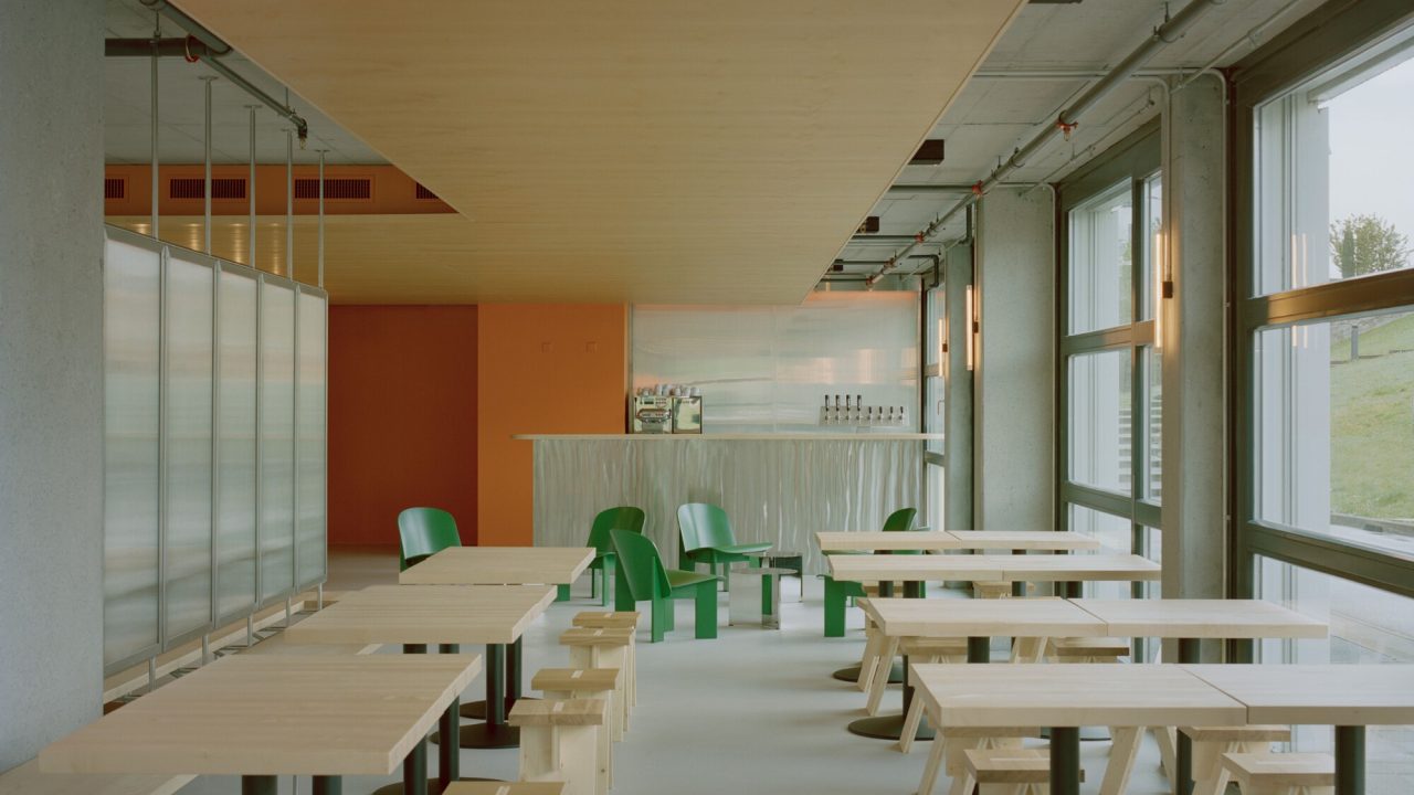 Eleventhfloor Restaurant Renovation by Noue Studio Organizes Space Around Central Wall