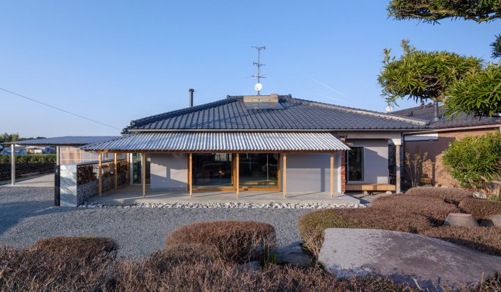 YNAS Reconnects Japanese Home with Outdoors Using Timber Canopies in Miyakonojo Renovation