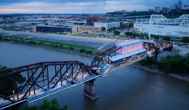 Rock Island Bridge Reimagined as Kansas City Entertainment Hub