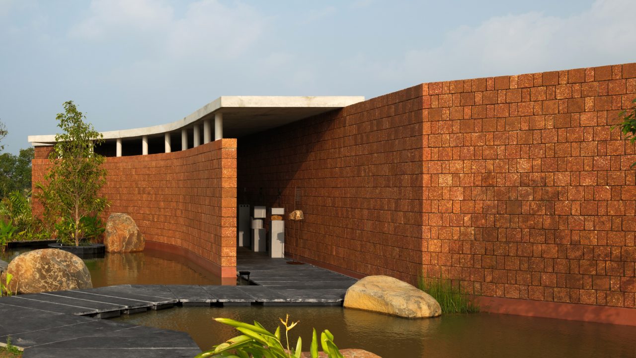 Studio Mango Designs Lakeside Pavilion for Indian Residential Development