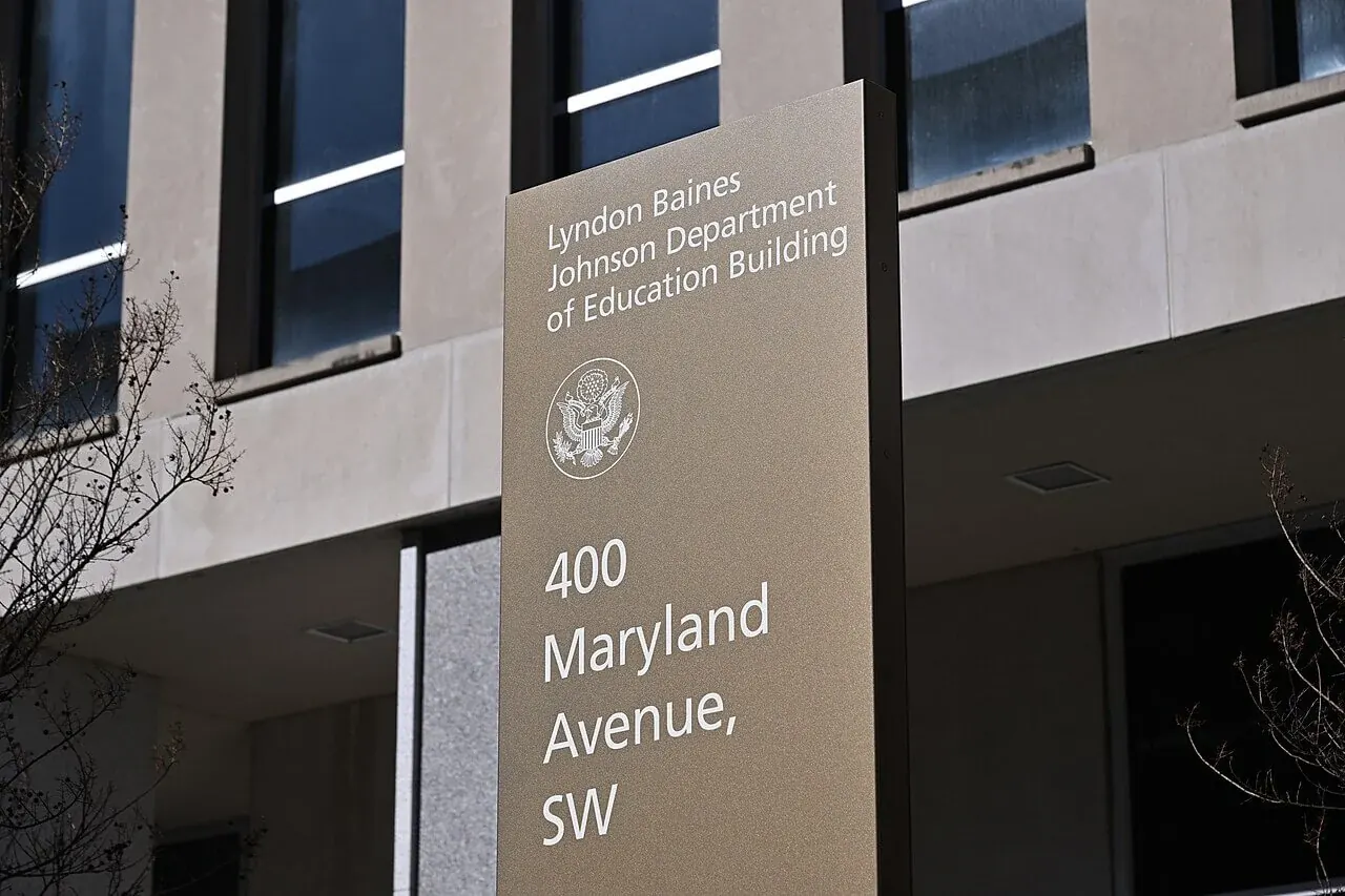 Exterior view of the U.S. Department of Education building in Washington D.C.
