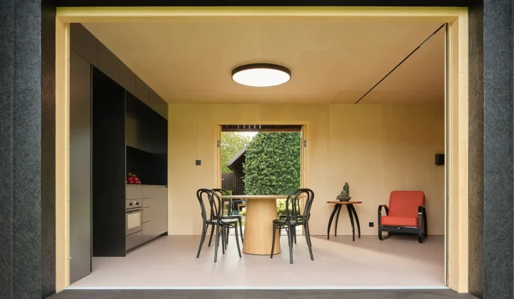 Facha Architekti Inserts Contemporary Dwelling Inside Existing Barn Structure