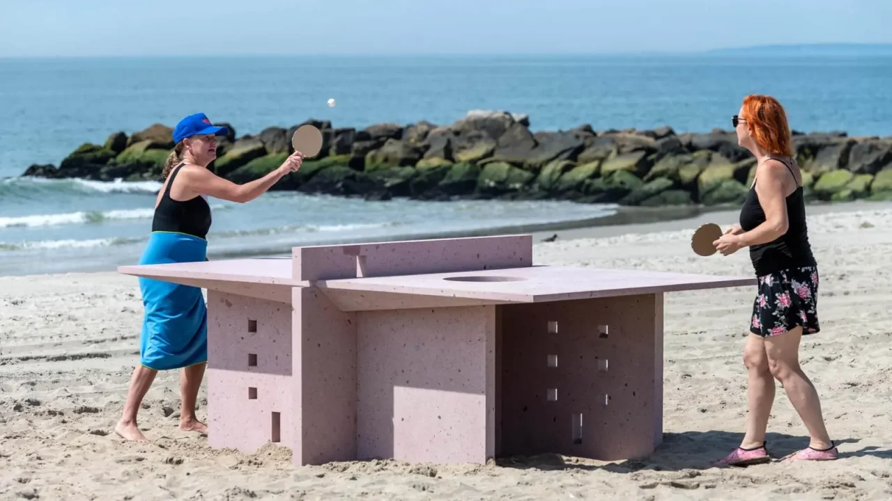 Six Artists Reimagine Ping-Pong Tables for Public Art Exhibition in Rockaway Beach