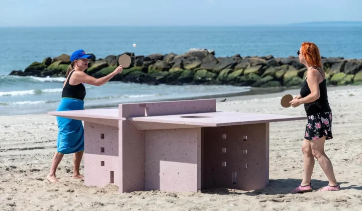 Six Artists Reimagine Ping-Pong Tables for Public Art Exhibition in Rockaway Beach
