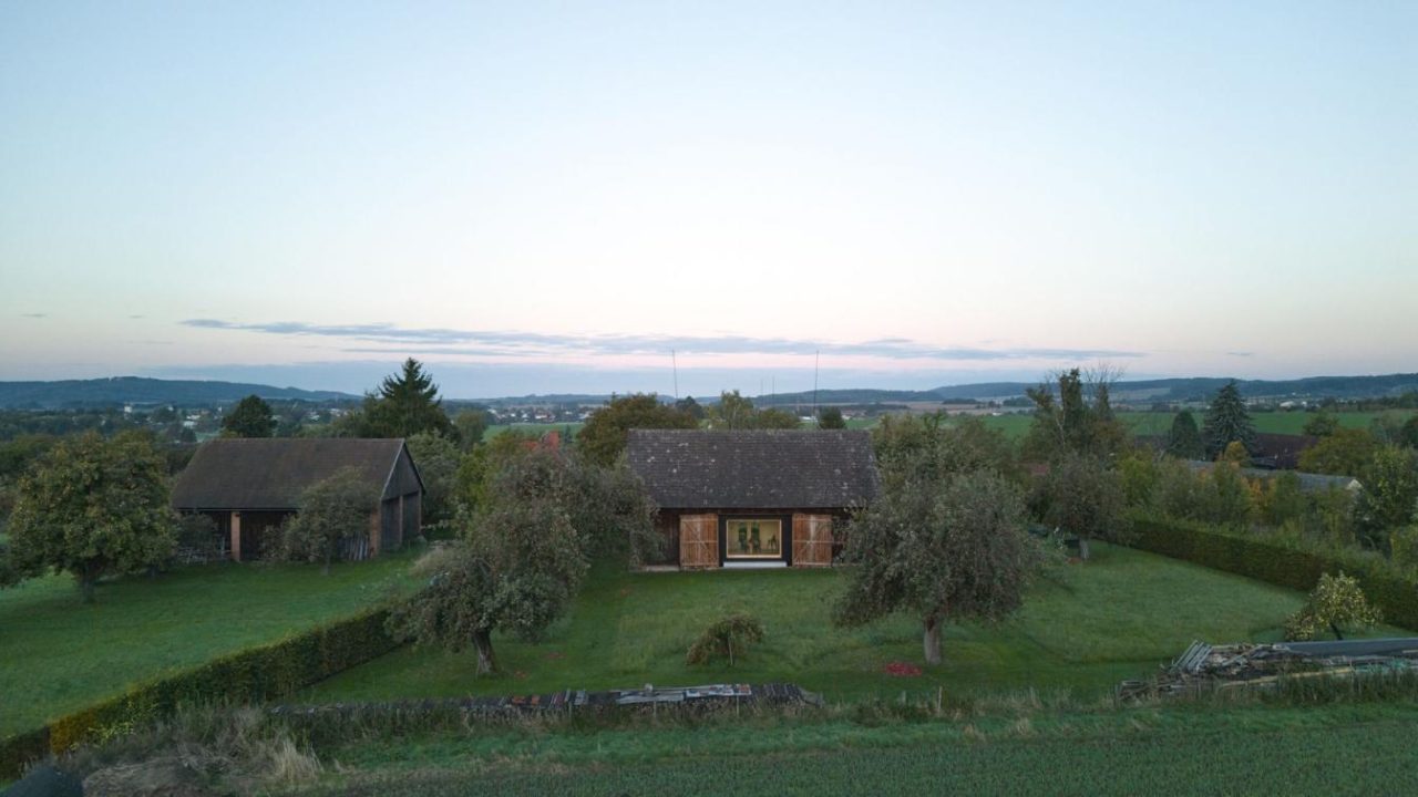 Facha Architekti Inserts Contemporary ‘Box in the Barn’ Retreat in Czech Republic