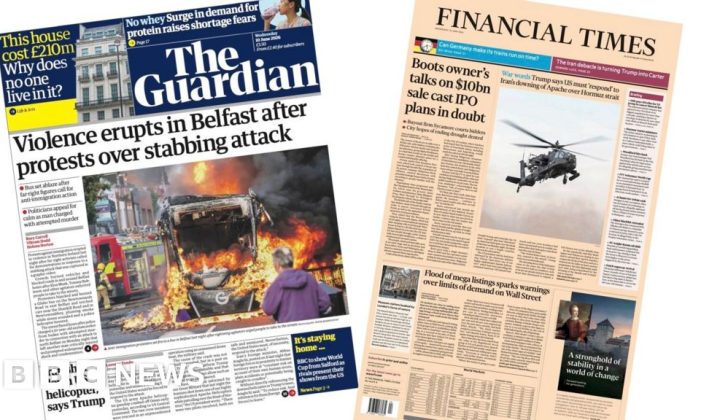 Violence Erupts in Belfast Following Knife Attack; Papers Highlight Disorder and Calls for Calm