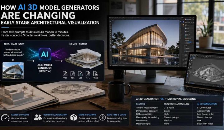 AI 3D Model Generators Streamline Early Architectural Visualization Workflows