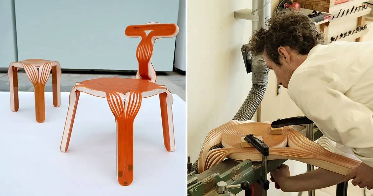 Rethinking Digital Fabrication: Oberdoerfer & Krebs Bend 3D Prints into Furniture