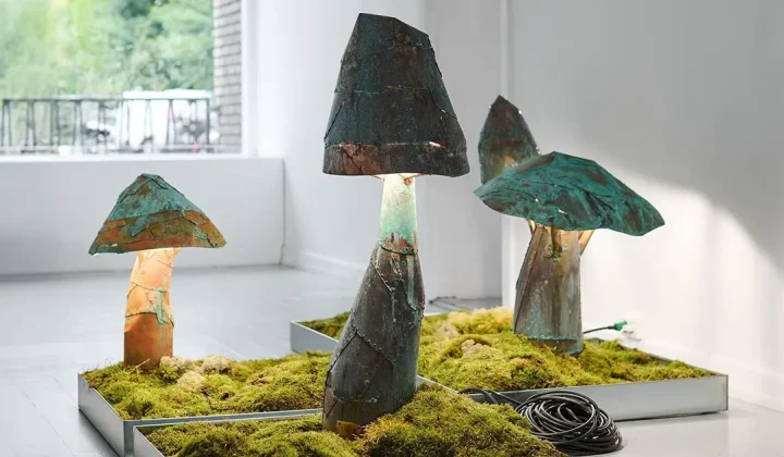 Karl Monies Reimagines Craft with Fungi-Inspired Lamps and Symbolic Vessels