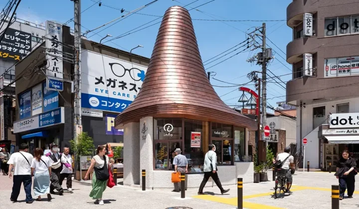 Nikken Sekkei Unveils Sculptural Copper Canopy Community Hub in Tokyo