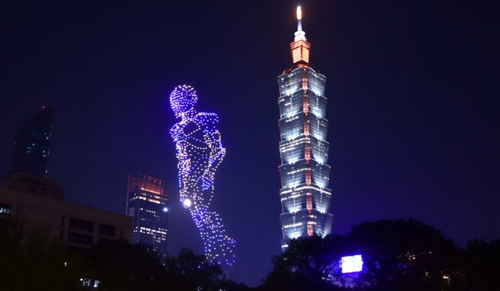 Taipei Skyline Transformed by 1,000-Drone Light Show for COMPUTEX x InnoVEX