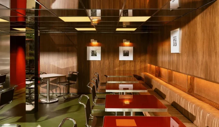 Turin’s Lève Office Bar Reimagines 1960s Workplace Aesthetics