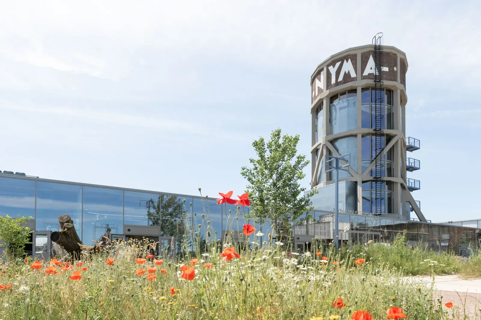 Restored NYMA Water Tower with new rooftop bar and restaurant spaces in Nijmegen, designed by Eek en Dekkers