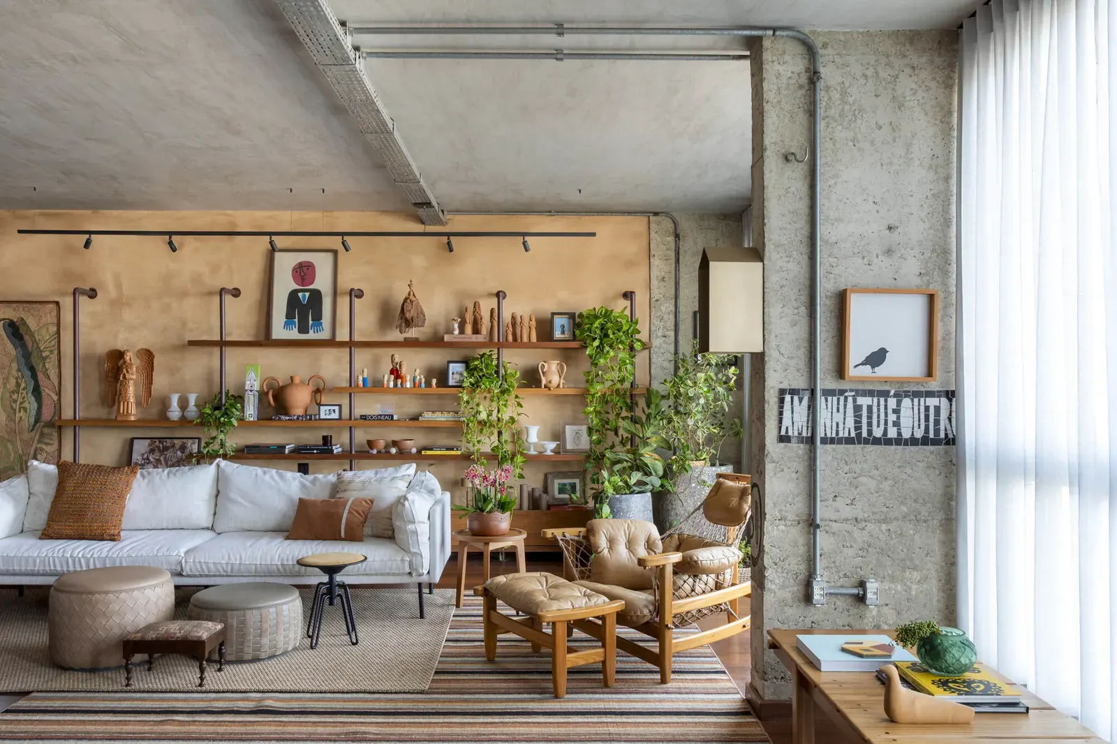 Interior view of the Veredas Apartment living area, highlighting its sophisticated and personalized design.