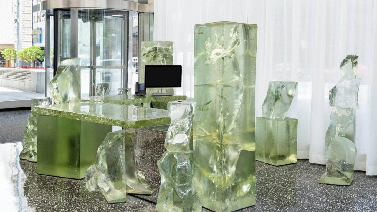 Frank Gehry’s Iconic Icehenge Desk Surfaces for Auction