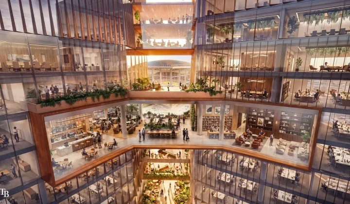 Gensler’s Renderings Reveal Mixed-Use District Around Populous-Designed Tampa Bay Rays Stadium