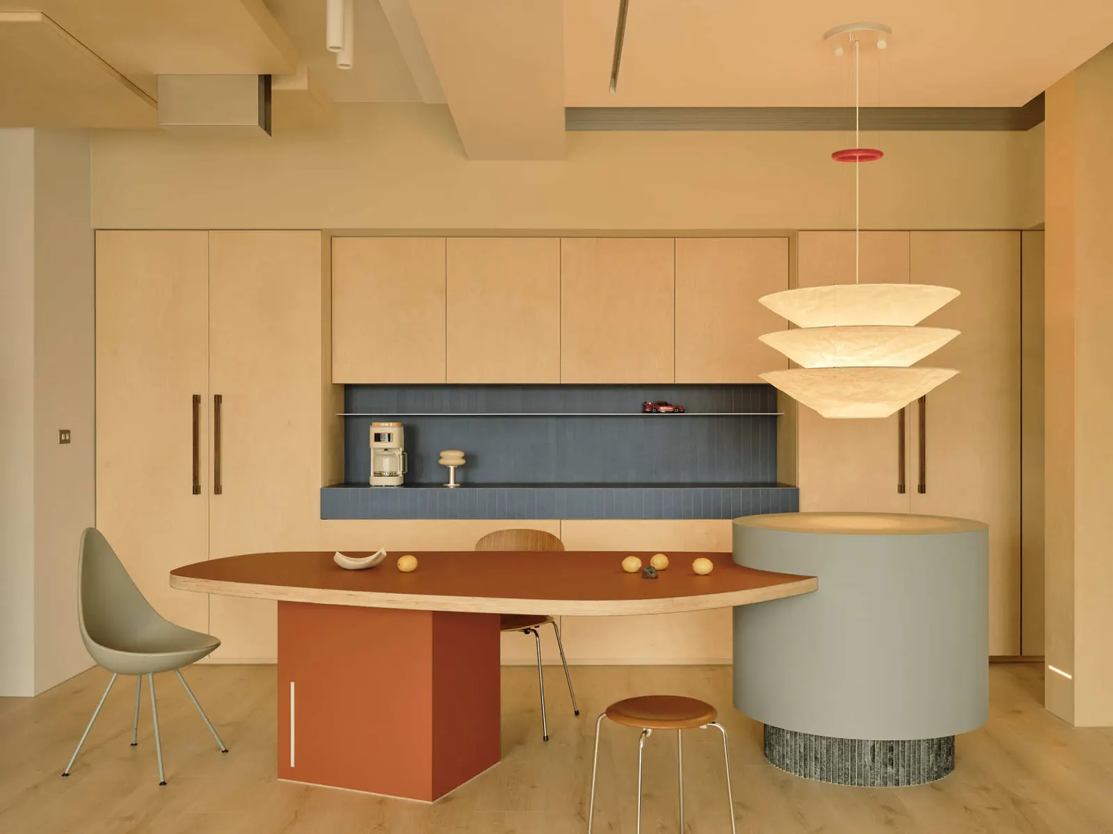 Interior of We House by longwave studio, a modern residence in Tainan, Taiwan, featuring a thoughtful layout for family living.