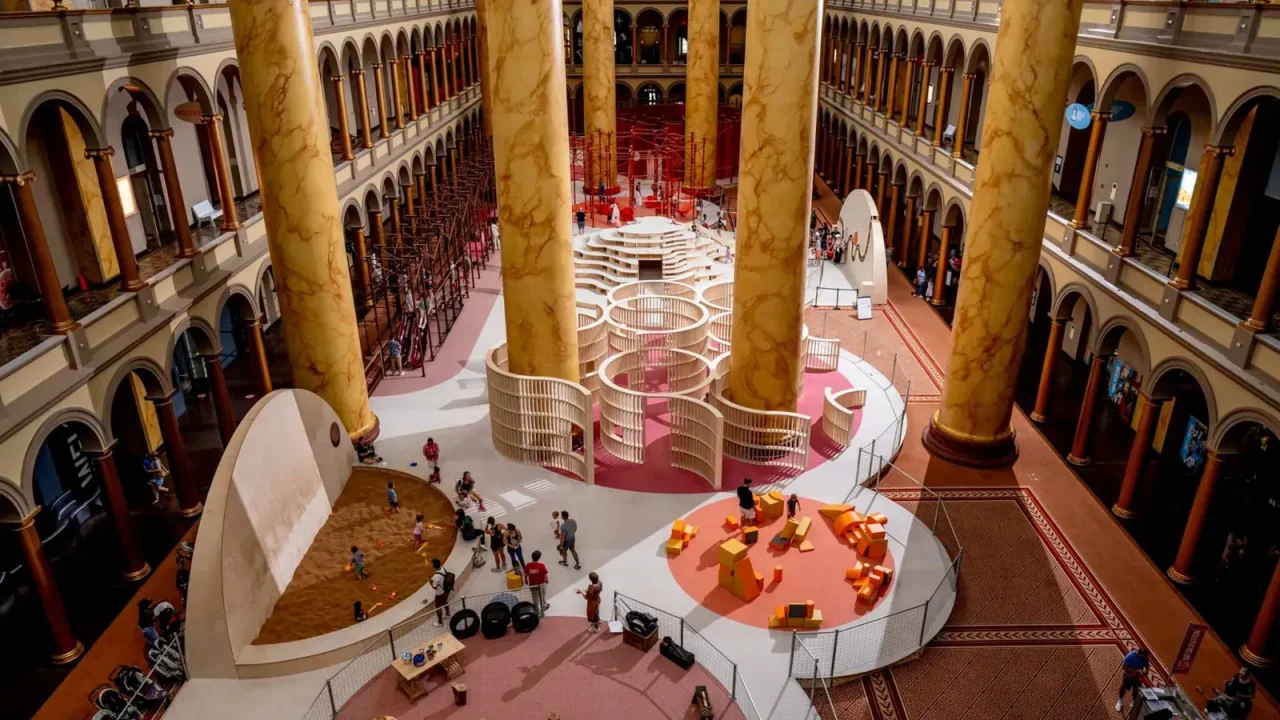 Snarkitecture Transforms National Building Museum’s Great Hall with Interactive ‘THE PLAYGROUND’