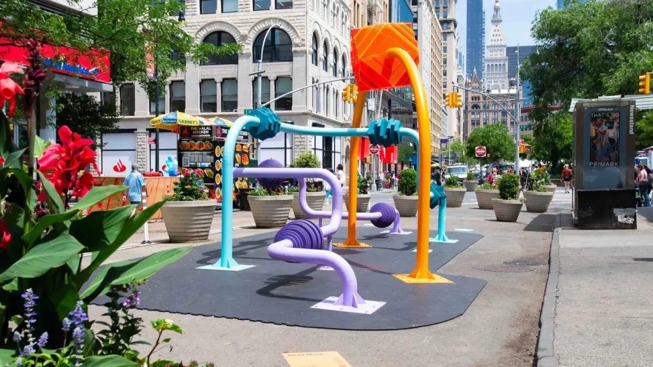 Interactive “Bead Maze” Installation Brings Playful Design to Union Square