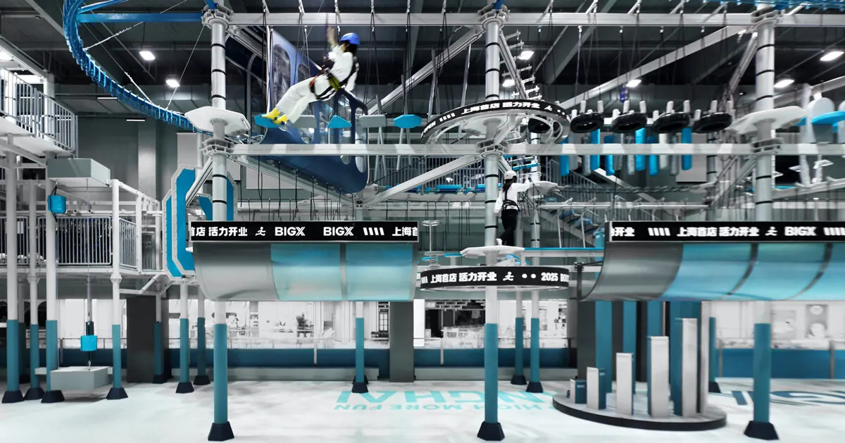 BIGX Transforms Indoor Play into a Digital Landscape with Industrial Aesthetics