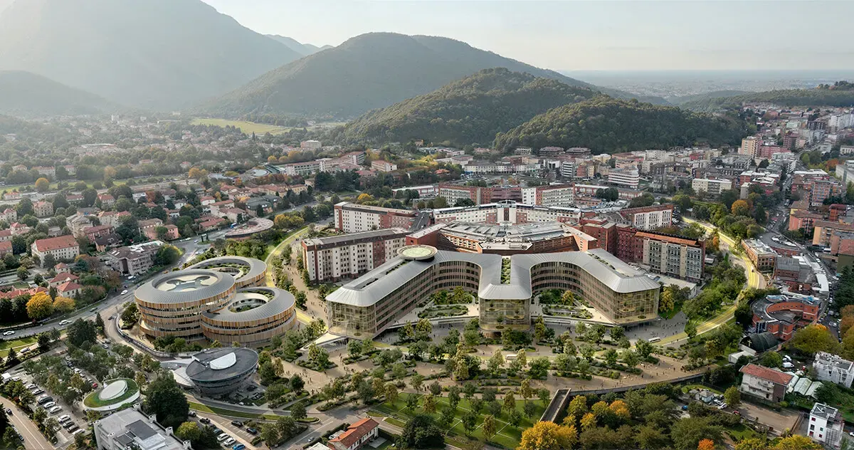 Carlo Ratti Associati Unveils “Hospital of the Future” Featuring a Kilometer-Long Garden Ring in Brescia