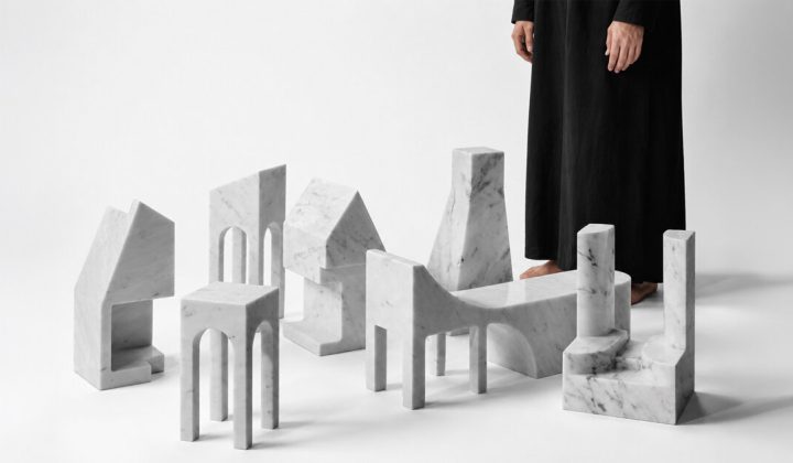 Eternal Structures: Marble Objects Distill Architecture into Abstract Forms