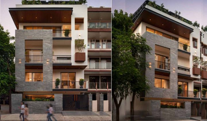 The Library House: A Courtyard-Centric Residence in Gurugram Embraces Natural Light and Greenery