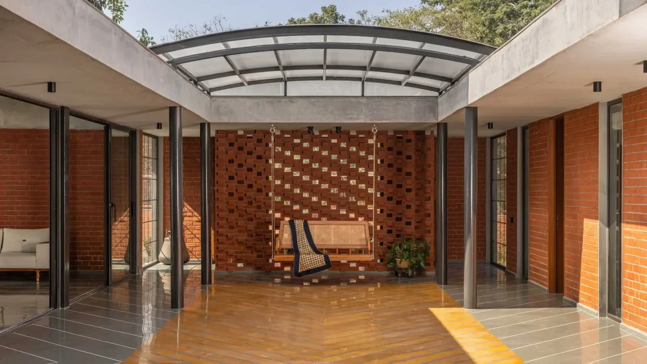 Malhaar Residence Embraces Central Courtyard for a Tranquil Ahmedabad Living Experience