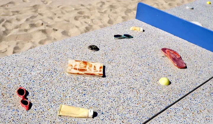 Artist-Designed Ping-Pong Tables Turn Rockaway Beach Into a Playground of Unpredictability