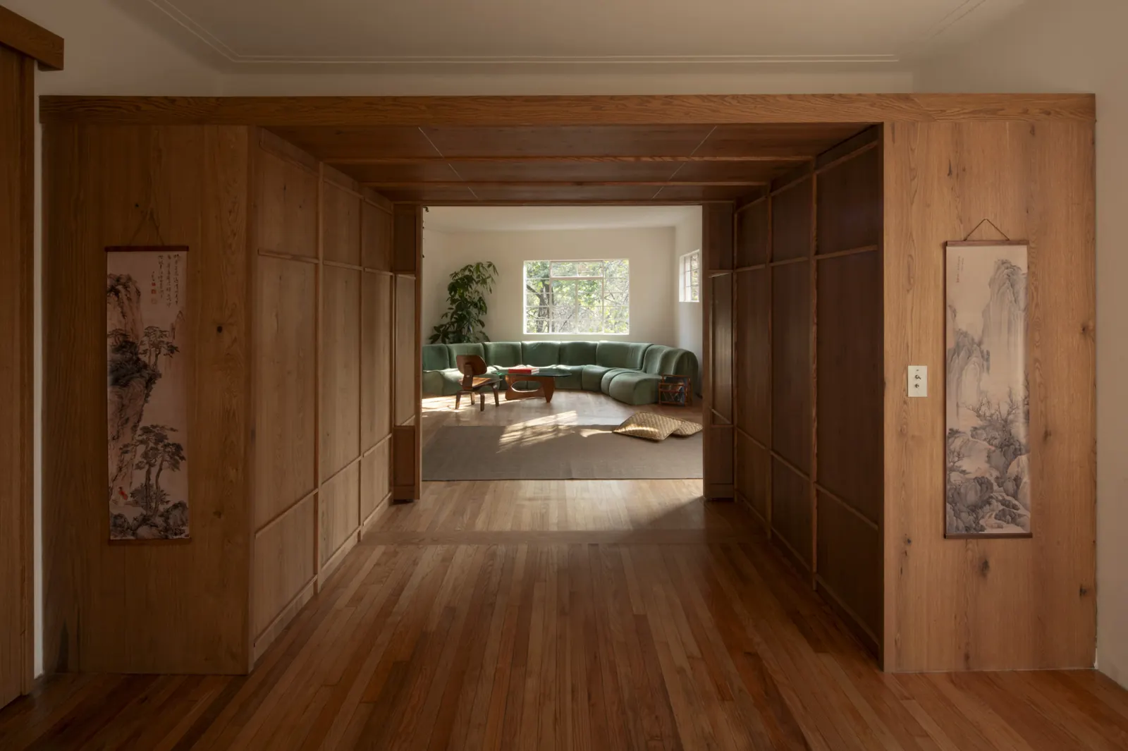 A well-lit interior of the Popocatépetl 35 residence, featuring clean lines and functional design after Studio Font's refurbishment.
