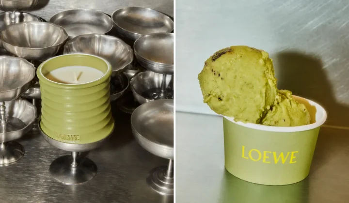 Loewe Perfumes Transforms London Ice Cream Bar into Pistachio-Themed Pop-Up