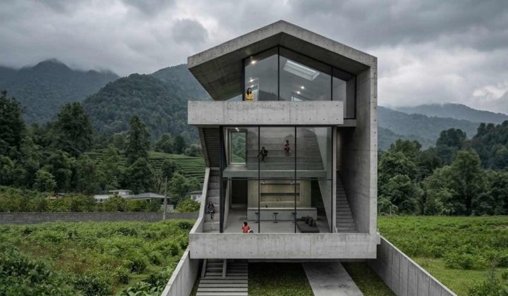 Twisted House Reimagines Pitched-Roof Archetype in Northern Iran