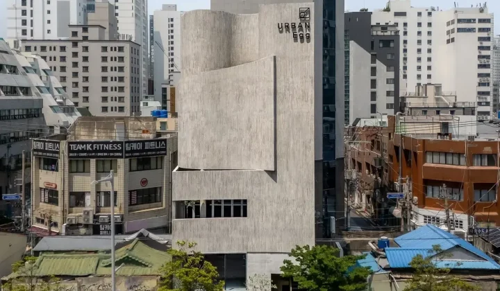 Urban Egg Mixed-Use Facility Transforms Busan’s Jeonpo-dong
