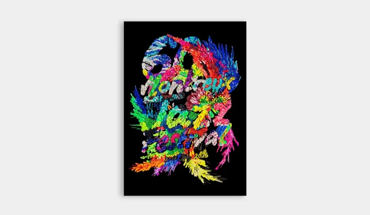 Kévin Germanier Designs Vibrant Poster for 60th Montreux Jazz Festival