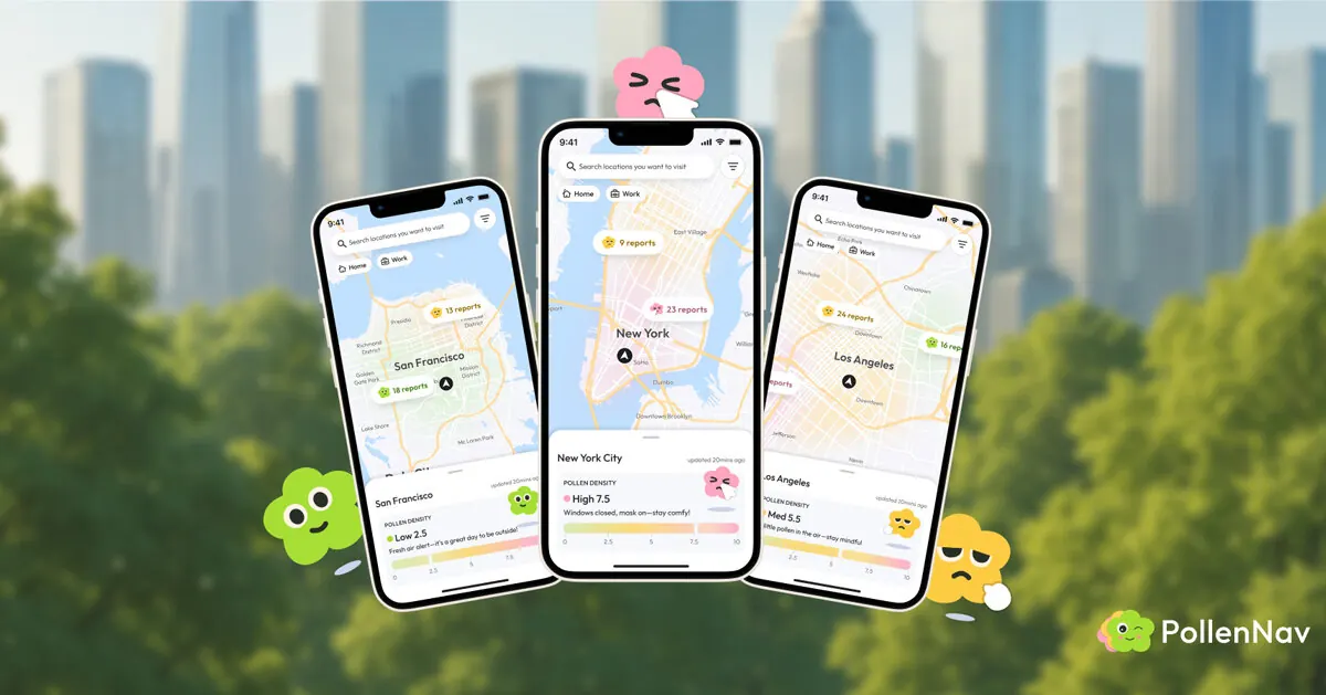 PollenNav app redraws city routes around what you can breathe, not just where you can walk