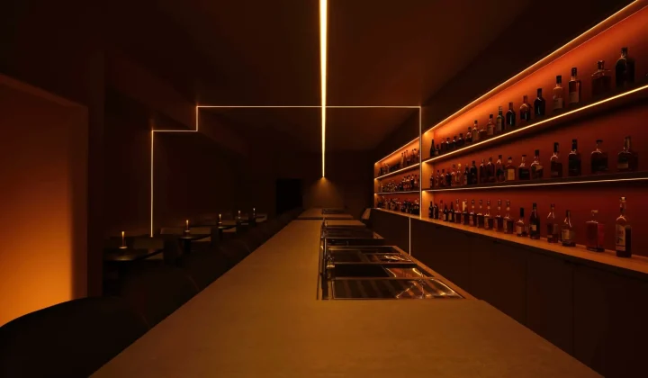 Atelier SUN sculpts glow and reflection for hidden Toronto cocktail bar Suite 115