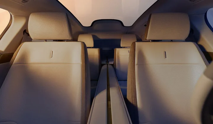 Jaguar Type 01 interior turns the cabin into four rooms with a full-length spine