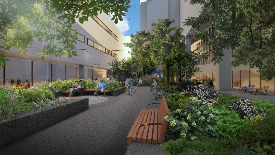 Nelson Byrd Woltz Begins Construction on Restorative Eagle Courtyard at Walter Reed Medical Center